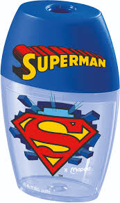 Pencil Sharpener Shaker 1 Trou Superman Blister Maped 034034